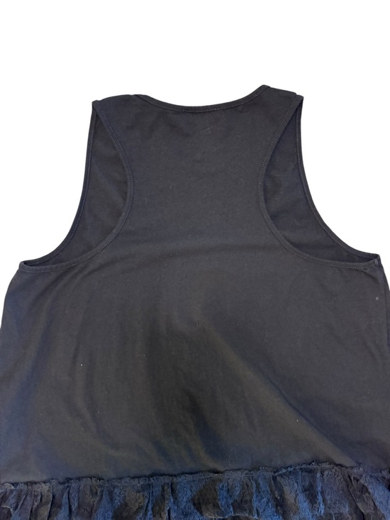 Umgee Black Sleeveless Flared Lace Trim Tank Top Size 1X - Picture 5 of 10